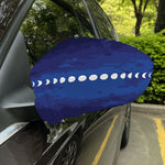 Starry Sky Lunar Phase Print Car Side Mirror Covers