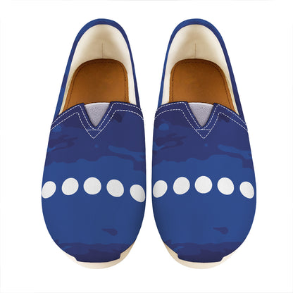 Starry Sky Lunar Phase Print Casual Shoes