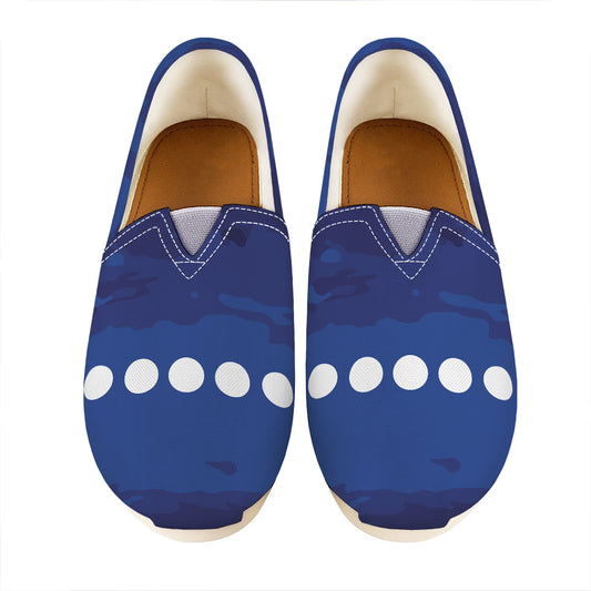 Starry Sky Lunar Phase Print Casual Shoes