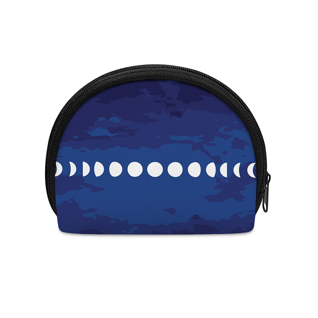 Starry Sky Lunar Phase Print Coin Purse