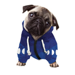 Starry Sky Lunar Phase Print Dog Zip Up Hoodie