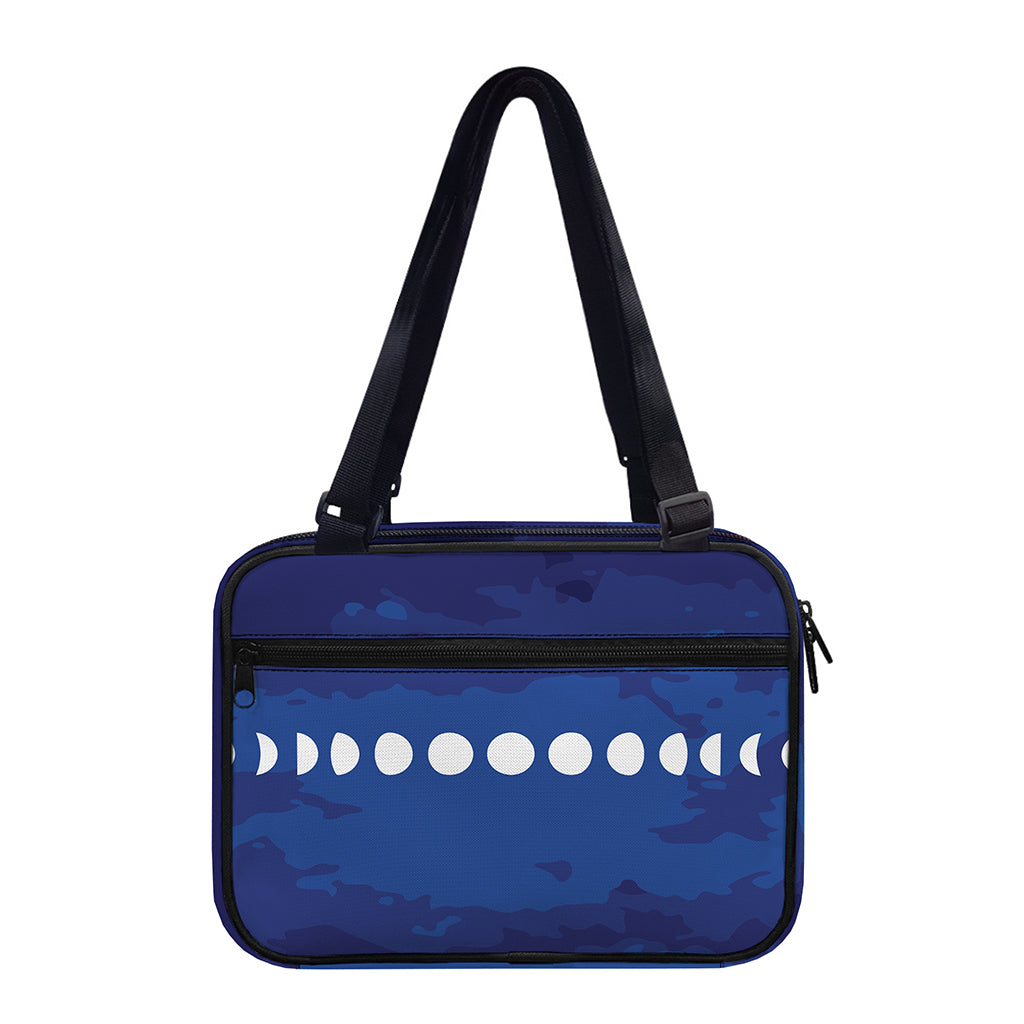 Starry Sky Lunar Phase Print Double Strap Bible Bag
