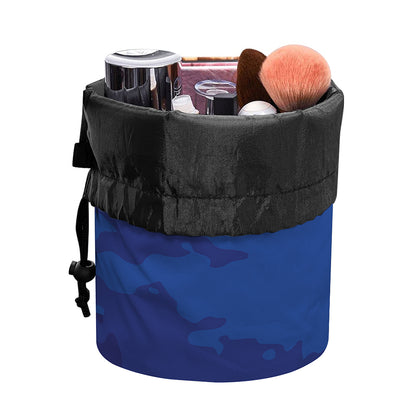 Starry Sky Lunar Phase Print Drawstring Makeup Bag