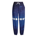 Starry Sky Lunar Phase Print Fleece Lined Knit Pants