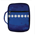 Starry Sky Lunar Phase Print Front Pocket Bible Bag