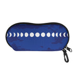 Starry Sky Lunar Phase Print Glasses Case