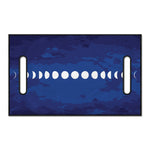 Starry Sky Lunar Phase Print Golf Cart Seat Cover