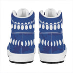 Starry Sky Lunar Phase Print High Top Leather Sneakers