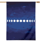 Starry Sky Lunar Phase Print House Flag