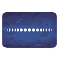 Starry Sky Lunar Phase Print Indoor Door Mat