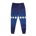 Starry Sky Lunar Phase Print Jogger Pants