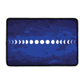 Starry Sky Lunar Phase Print Kitchen Mat