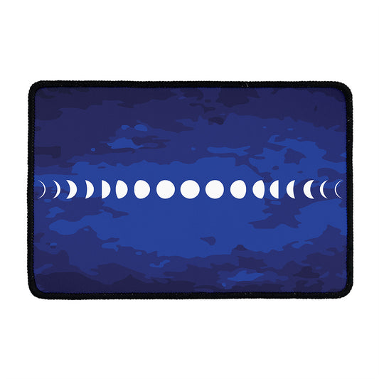 Starry Sky Lunar Phase Print Kitchen Mat