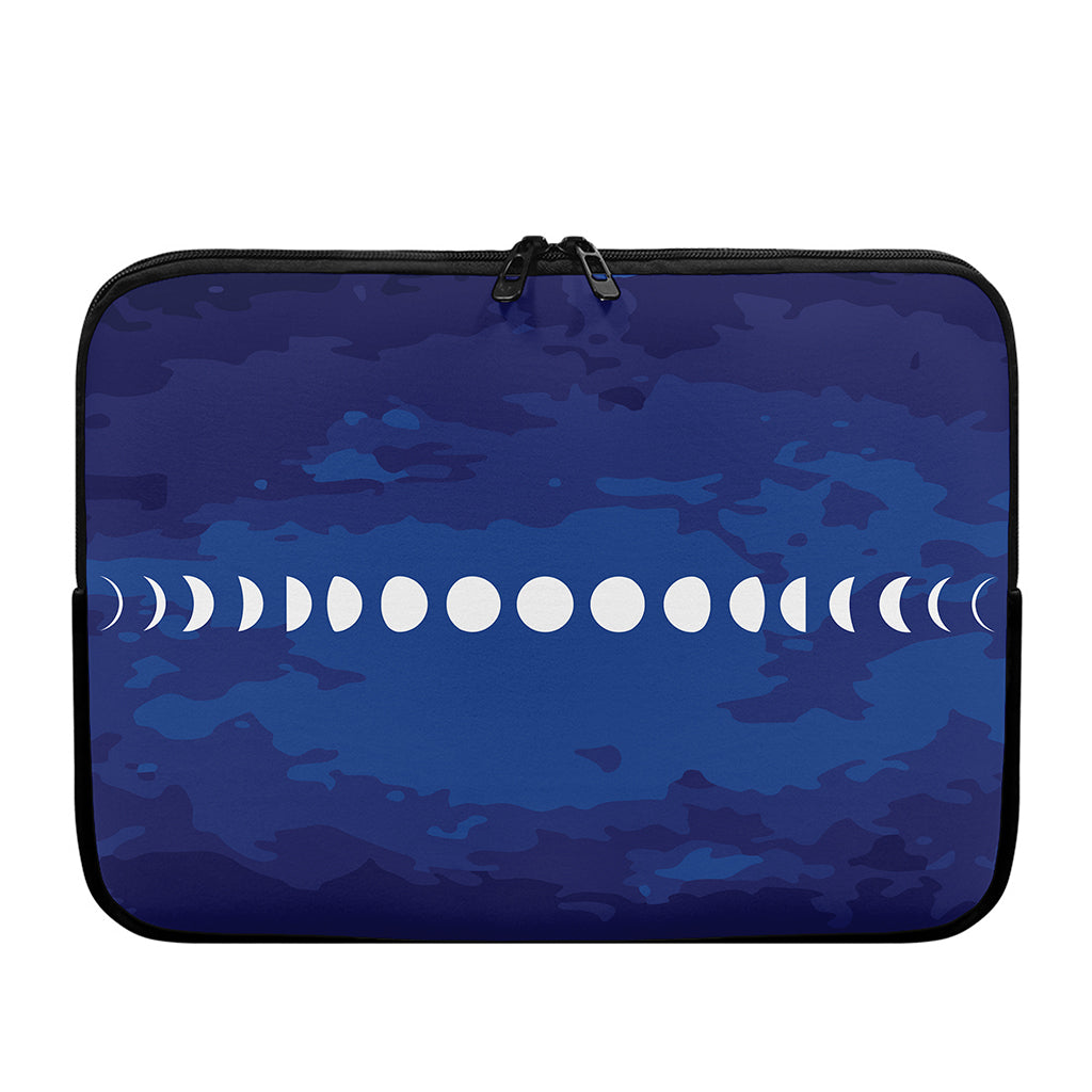 Starry Sky Lunar Phase Print Laptop Sleeve