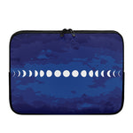 Starry Sky Lunar Phase Print Laptop Sleeve