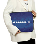 Starry Sky Lunar Phase Print Laptop Sleeve