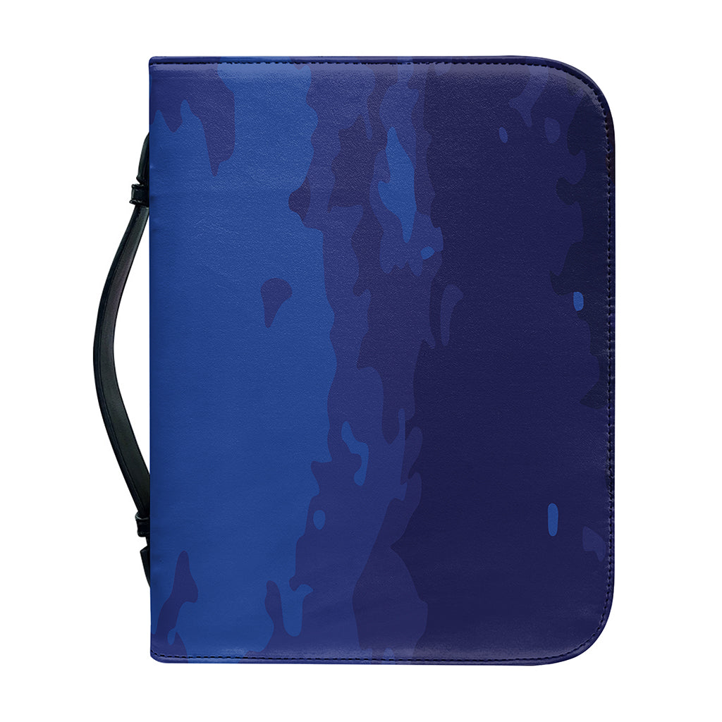 Starry Sky Lunar Phase Print Leather Bible Cover