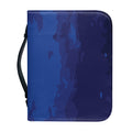 Starry Sky Lunar Phase Print Leather Bible Cover