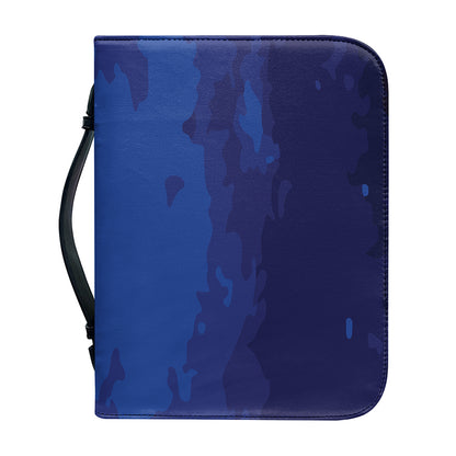 Starry Sky Lunar Phase Print Leather Bible Cover