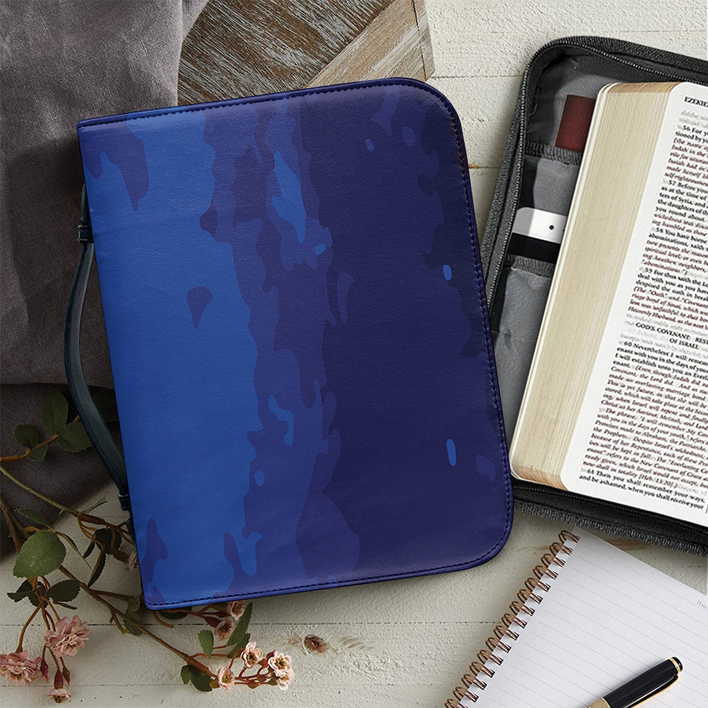 Starry Sky Lunar Phase Print Leather Bible Cover