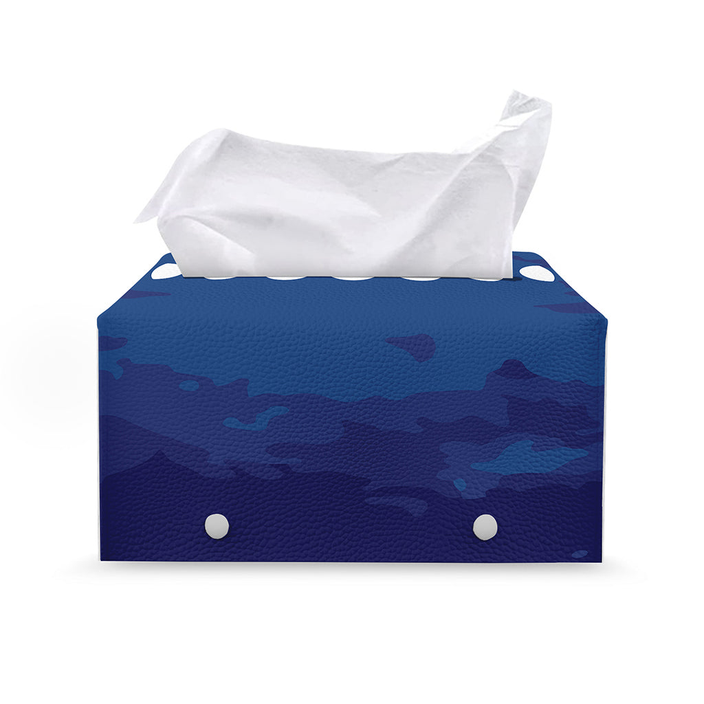 Starry Sky Lunar Phase Print Leather Tissue Box Cover