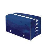 Starry Sky Lunar Phase Print Leather Tissue Box Cover