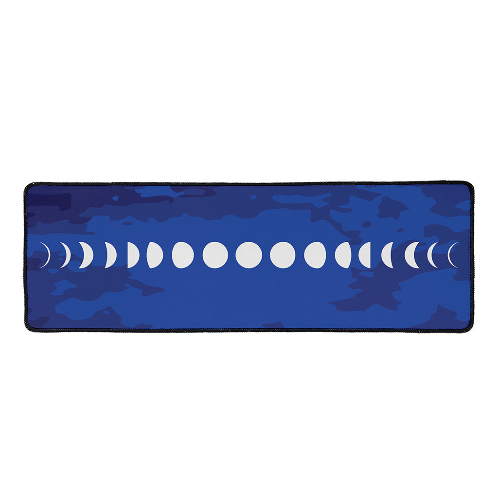 Starry Sky Lunar Phase Print Long Kitchen Mat