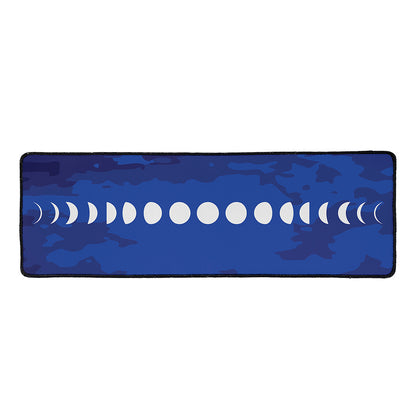 Starry Sky Lunar Phase Print Long Kitchen Mat