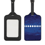 Starry Sky Lunar Phase Print Luggage Tag