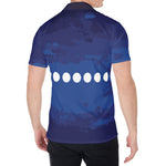 Starry Sky Lunar Phase Print Men's Shirt