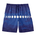 Starry Sky Lunar Phase Print Men's Swim Trunks