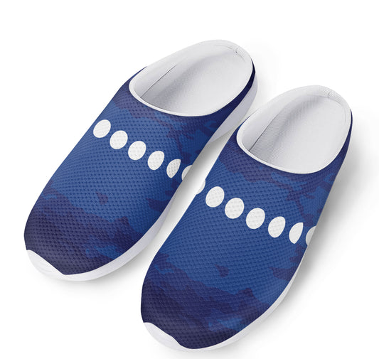 Starry Sky Lunar Phase Print Mesh Casual Shoes