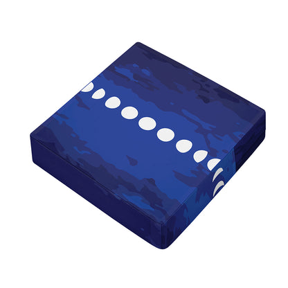 Starry Sky Lunar Phase Print Outdoor Seat Cushion Cover