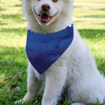 Starry Sky Lunar Phase Print Over The Collar Dog Bandana