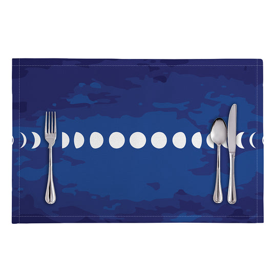 Starry Sky Lunar Phase Print Placemat