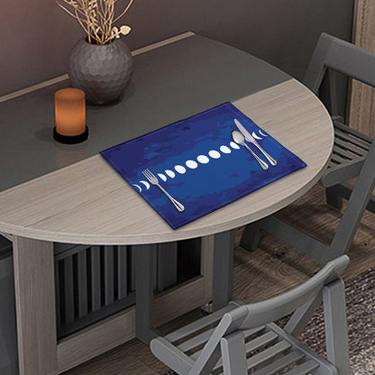 Starry Sky Lunar Phase Print Placemat