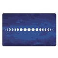 Starry Sky Lunar Phase Print Polyester Doormat