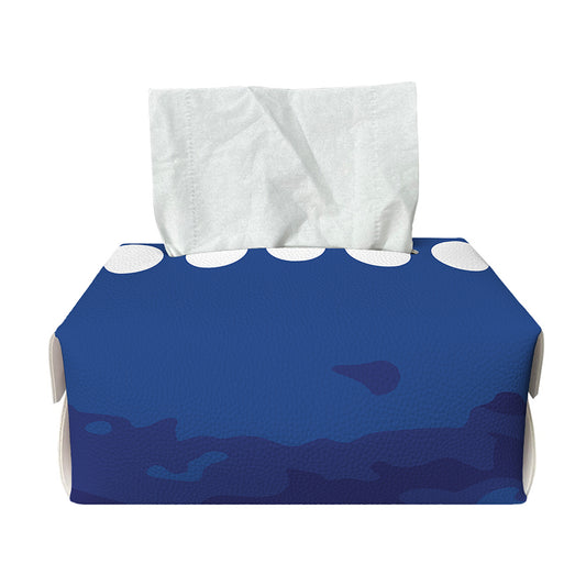 Starry Sky Lunar Phase Print Rectangle Tissue Box Cover
