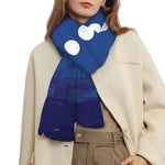 Starry Sky Lunar Phase Print Scarf