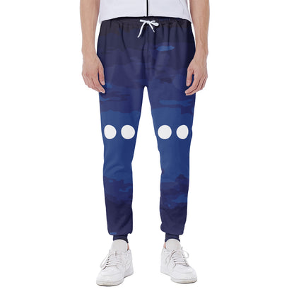 Starry Sky Lunar Phase Print Scuba Joggers
