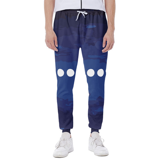 Starry Sky Lunar Phase Print Scuba Joggers