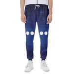 Starry Sky Lunar Phase Print Scuba Joggers