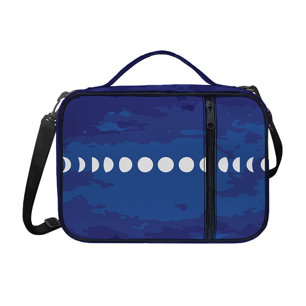 Starry Sky Lunar Phase Print Shoulder Strap Bible Bag