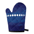 Starry Sky Lunar Phase Print Single Oven Mitt