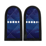 Starry Sky Lunar Phase Print Skillet Handle Cover