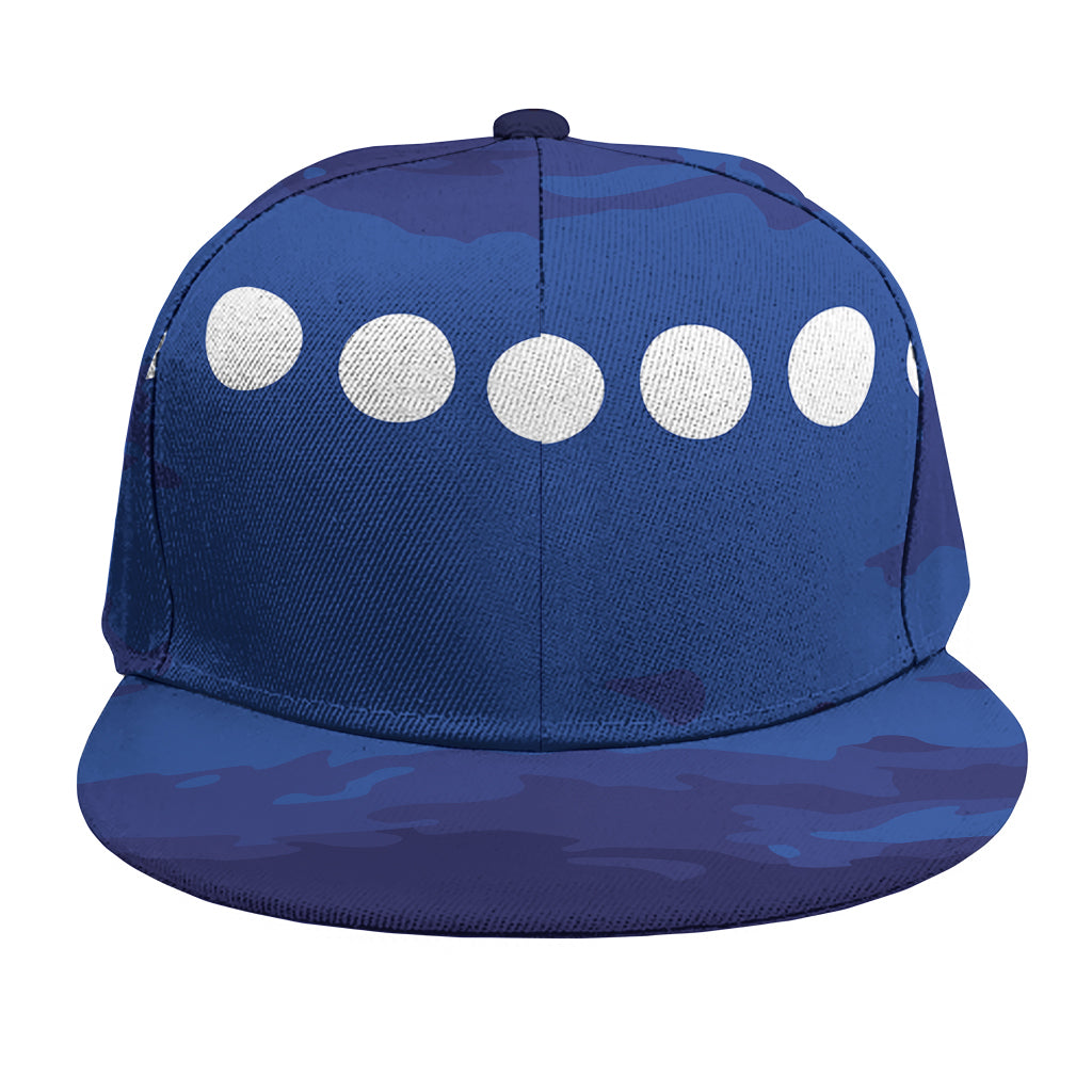 Starry Sky Lunar Phase Print Snapback Cap