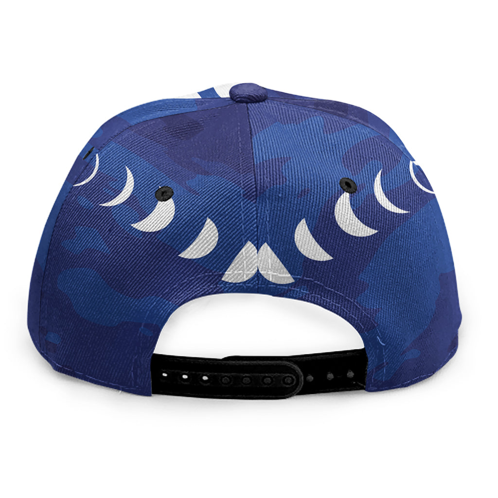 Starry Sky Lunar Phase Print Snapback Cap