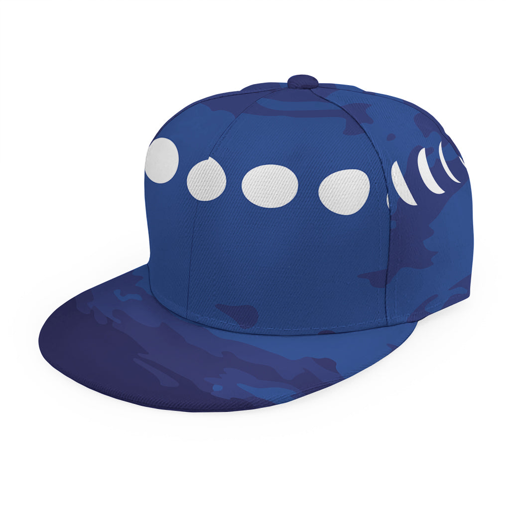 Starry Sky Lunar Phase Print Snapback Cap