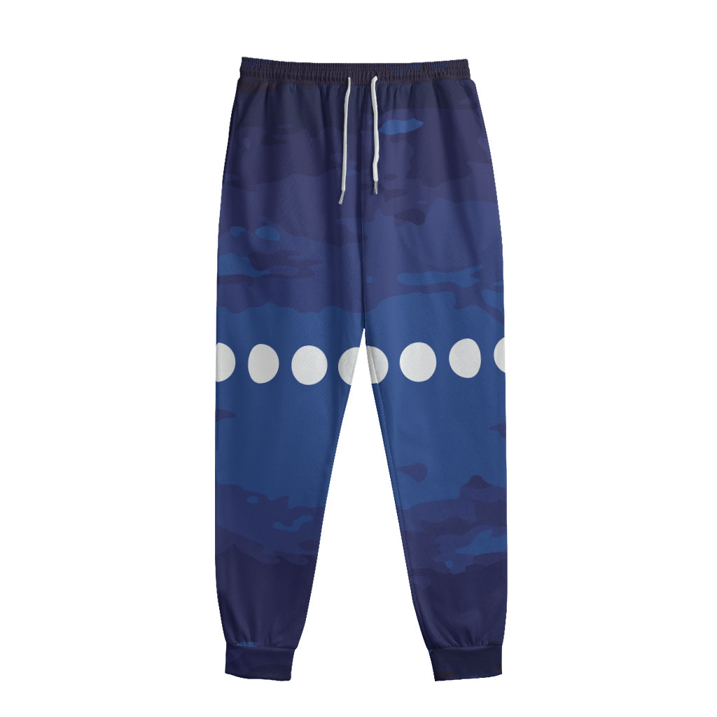 Starry Sky Lunar Phase Print Sweatpants