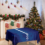 Starry Sky Lunar Phase Print Tablecloth